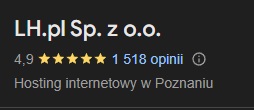 Opinie Google LH.pl