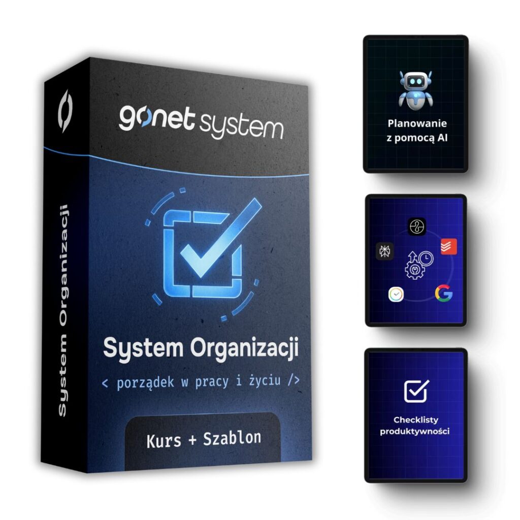 Notion kurs NetGonet – Krzysztof Gonet pokazuje system Gonet do organizacji pracy w Notion