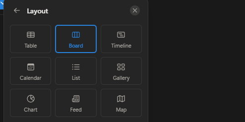 Widoki baz danych Notion